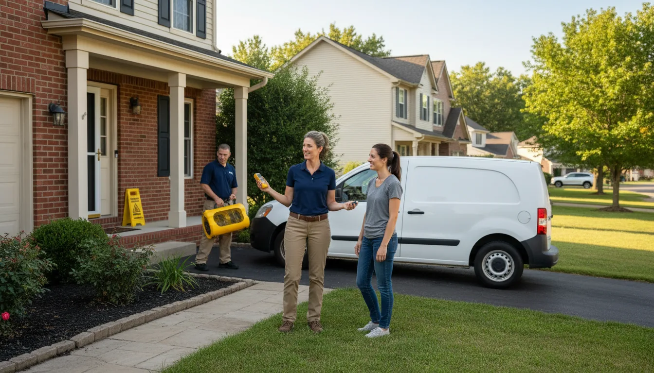 Residential water damage restoration in Chambers, AZ